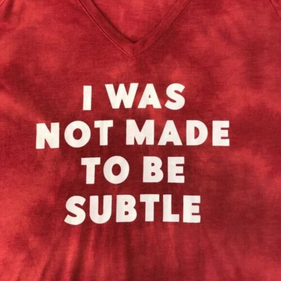 Torrid Classic Fit Raglan L/S Tee 3X I Was Not Made To Be Subtle Mineral Wash - Picture 3 of 5